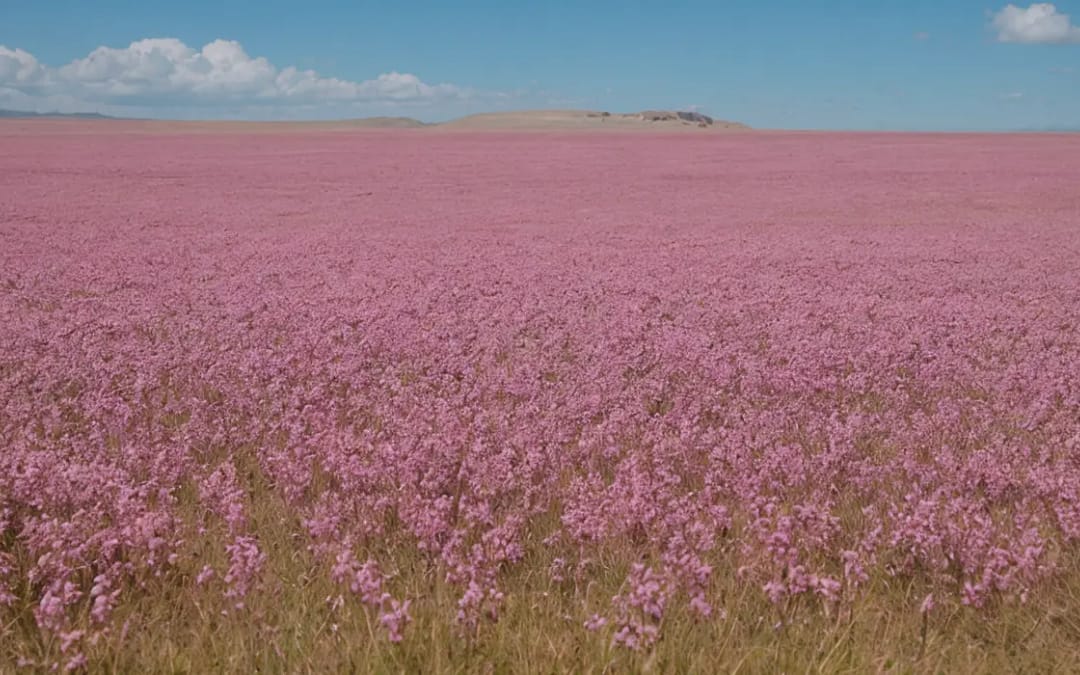 Spectaculaire floraison dans le desert d’atacama